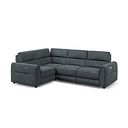 Santorini Modular 4 Seater Electric Recliner Right Hand Corner Sofa with Power Headrests in Nomad Harbour Mist Fabric - GROUP 2