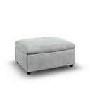 Santorini Storage Footstool in  Nomad Pebble Fabric