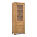 Savannah Solid Heveawood Display Cabinet