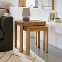 Savannah Solid Heveawood Nest of 2 Tables