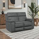Selby 2 Seater Power Recliner Sofa in Miller Grey Fabric