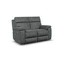 Selby 2 Seater Power Recliner Sofa with Power Headrest in Miller Grey Fabric