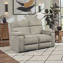 Selby 2 Seater Power Recliner Sofa with Power Headrest in Miller Taupe Fabric