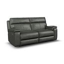 Selby 3 Seater Power Recliner Sofa with Power Headrest in Virgo Lead Leather