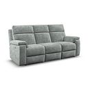 Selby Group 9 Electric Recliner in Plush Silver Fabric
