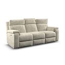 Selby Group 9 Electric Recliner with Power Headrest  Lumbar Support in Plush Beige Fabric