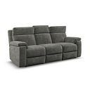 Selby Group 9 Electric Recliner with Power Headrest  Lumbar Support in Plush Charcoal Fabric