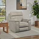 Selby Power Recliner Armchair in Miller Taupe Fabric
