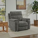 Selby Power Recliner Armchair in Plush Charcoal Fabric