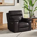 Selby Power Recliner Armchair in Virgo Black Leather