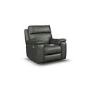 Selby Power Recliner Armchair with Power Headrest in Virgo Lead Leather