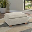 Selby Storage Footstool in Miller Taupe Fabric