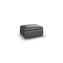 Selby Storage Footstool in Virgo Lead Leather