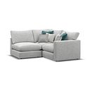 Malvern 3 Seat Right Hand Modular Corner Sofa in Silver fabric - Group 7