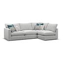 Malvern 4 Seat Left Hand Modular Corner Sofa in Silver fabric - Group 4