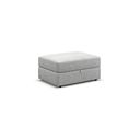 Malvern Storage Footstool in Silver fabric