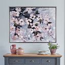 Spring Blooms Handpainted Framed Canvas Print