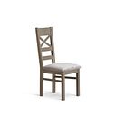 St Ives Light Grey Painted Chair with Heritage Mink Velvet Seat