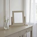 St Ives Natural Oak and Light Grey Painted Dressing Table Mirror