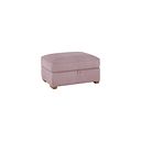 Texas Corner Chaise Large Storage Footstool in Rose fabric