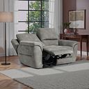 Theo 2 Seater Power Recliner Sofa in Dexter Stone Fabric
