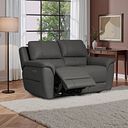 Theo 2 Seater Power Recliner Sofa in Elephant Grey Leather