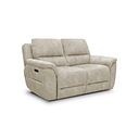 Theo 2 Seater Power Recliner Sofa in Marble Cream Fabric