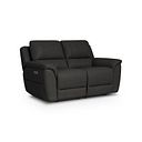 Theo 2 Seater Power Recliner Sofa in Storm Leather