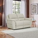 Theo 2 Seater Sofa in Bone China Leather