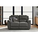 Theo 2 Seater Sofa in Elephant Grey Leather
