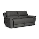 Theo 3 Seater Power Recliner Sofa in Elephant Grey Leather