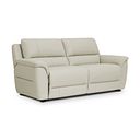 Theo 3 Seater Sofa in Bone China Leather