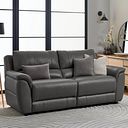 Theo 3 Seater Sofa in Elephant Grey Leather
