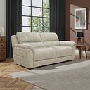 Theo 3 Seater Sofa in Marble Cream Fabric