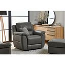 Theo Armchair in Elephant Grey Leather