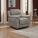 Theo Armchair in Marble Mink Fabric