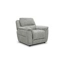 Theo Armchair in Marble Silver Fabric