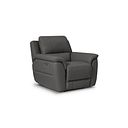 Theo Power Recliner Armchair in Elephant Grey Leather