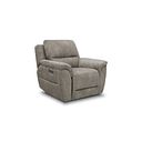 Theo Power Recliner Armchair in Marble Mink Fabric