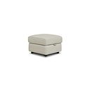 Theo Storage Footstool in Bone China Leather