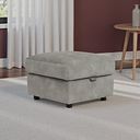 Theo Storage Footstool in Dexter Stone Fabric