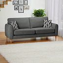 Thornley 4 Seater Sofa in Anthracite Fabric