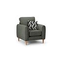 Thornley Armchair in Forest Green Fabric