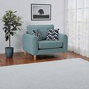 Thornley Loveseat in Teal Fabric