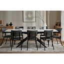 Trento 5ft White Ceramic Extendable Dining Table