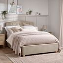 Windsor King-size Ottoman Storage Bed in Sunningdale Linen Fabric