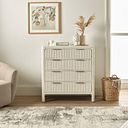 Wren White Painted Solid Oak 2+3 Chest of Drawers