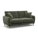 Zara 3 Seater Sofa in Arlan Mossy Fabric