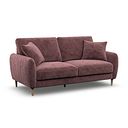 Zara 3 Seater Sofa in Arlan Rosewood Fabric