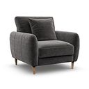 Zara Armchair in Canna Dark Grey Fabric